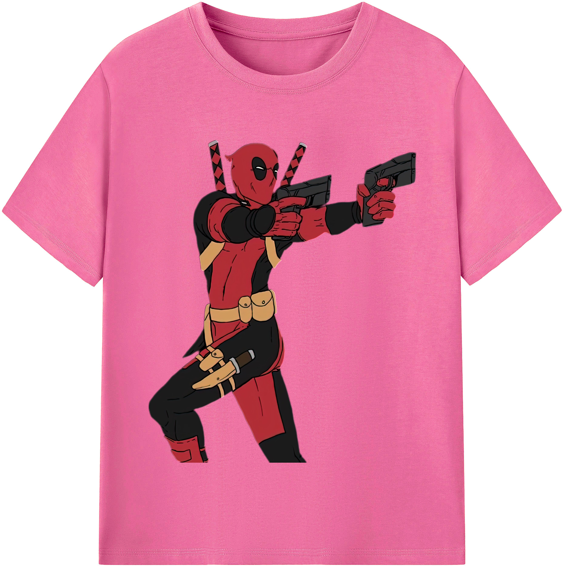 （画像用） Deadpool デッドプール レディースカジュアルプリントTシャツ（綿100％）